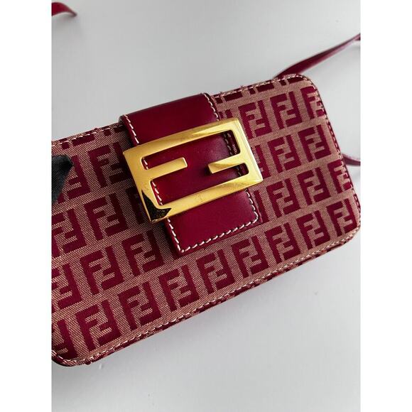 Fendi Vintage zucchino red box crossbody bag - Picture 7 of 8